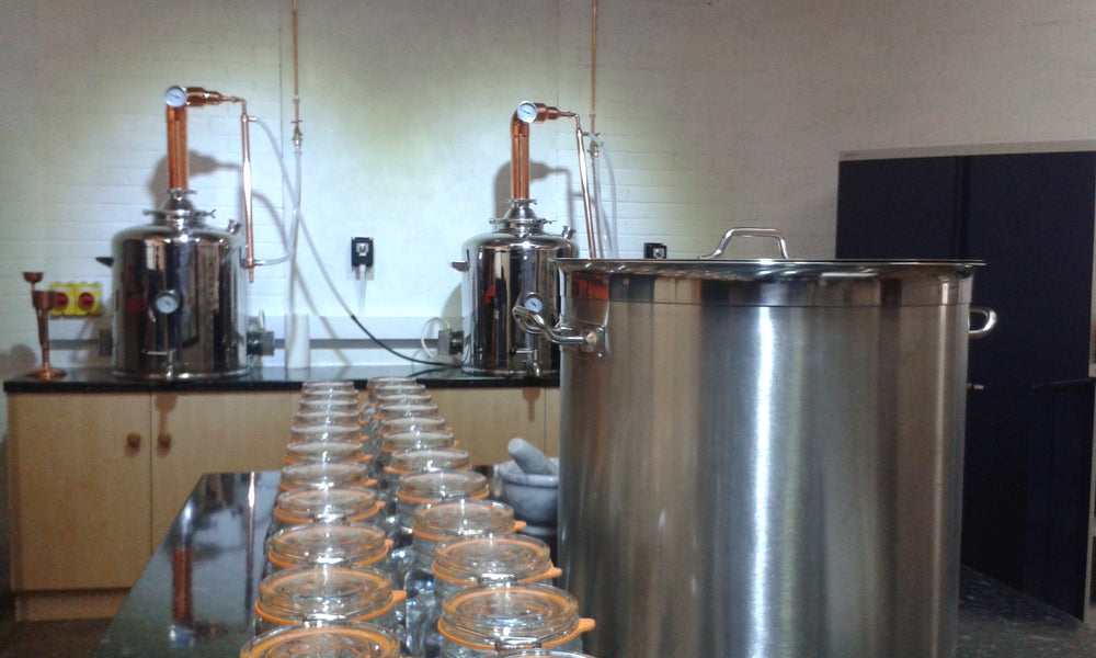 The Original Dyfi Distillery Gin Stills