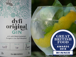 Gin & tonic. Best British Gin award.